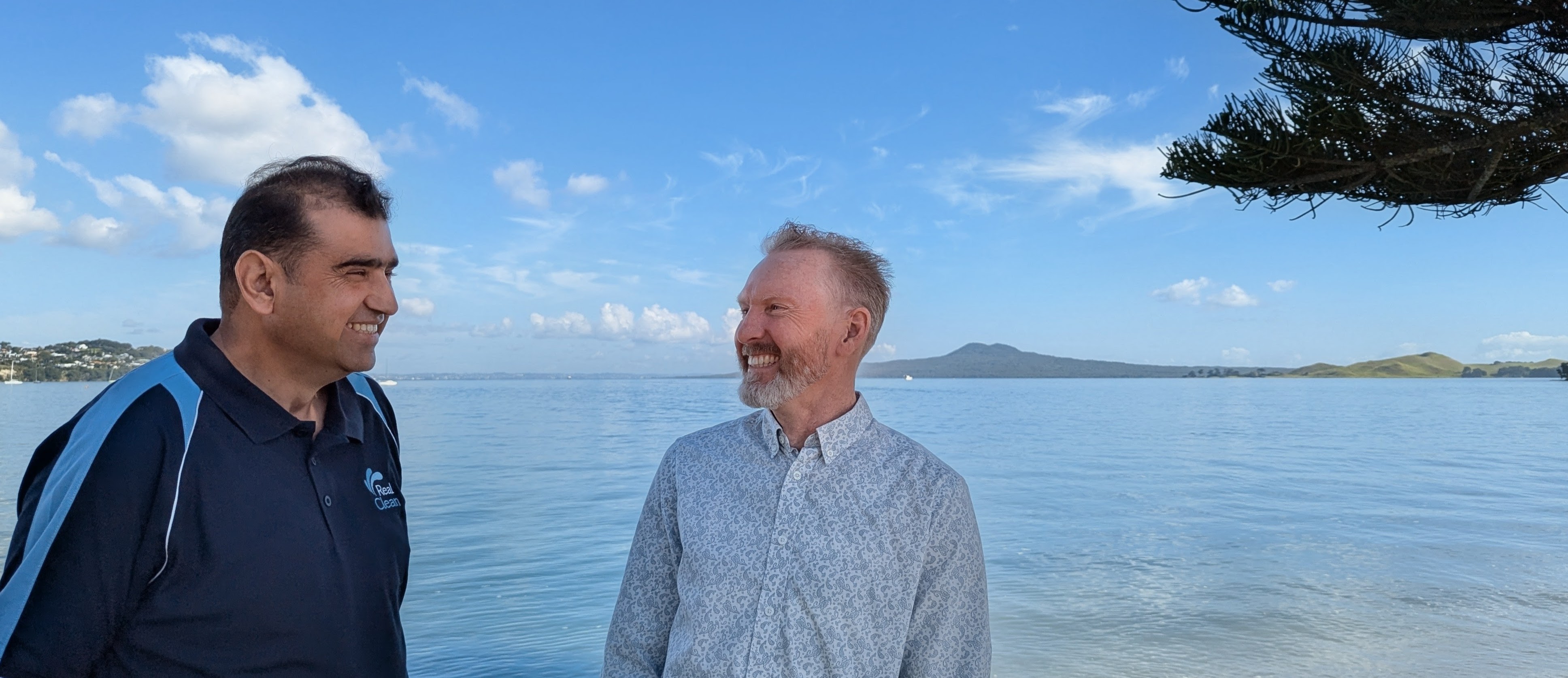 Todd Hume and Saeed Khan, Auckland waterfront